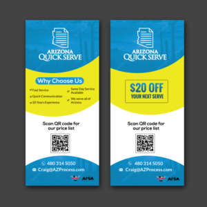 Process serving company needs a seasonal flyer with price list | Design de Flyer par Schöpfer