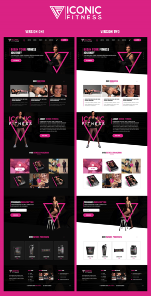 Web Design by pb for Iconic Fitness | Design: #25727739