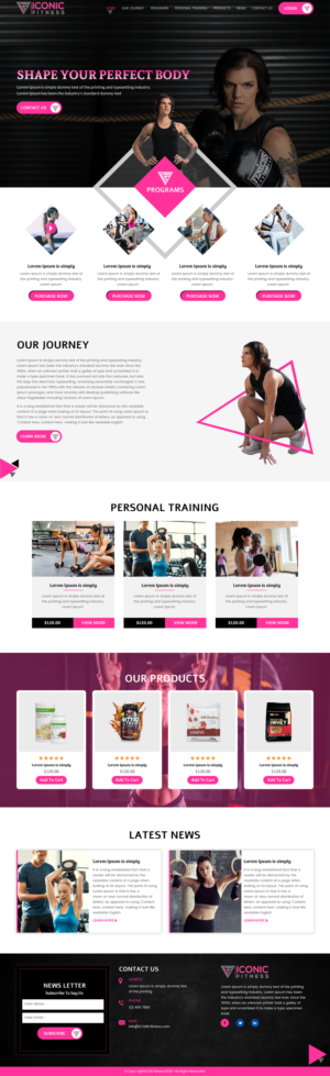 Web Design by rightway for Iconic Fitness | Design: #25728949