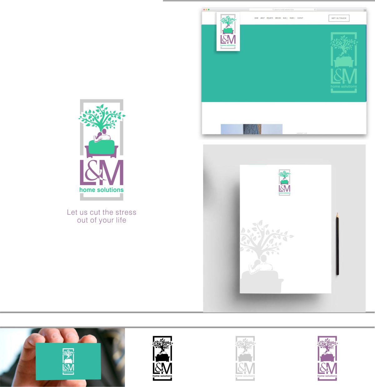 Logo-Design von DesignMX (Renan Mejia) für L&M Home Solutions  | Design #25750945