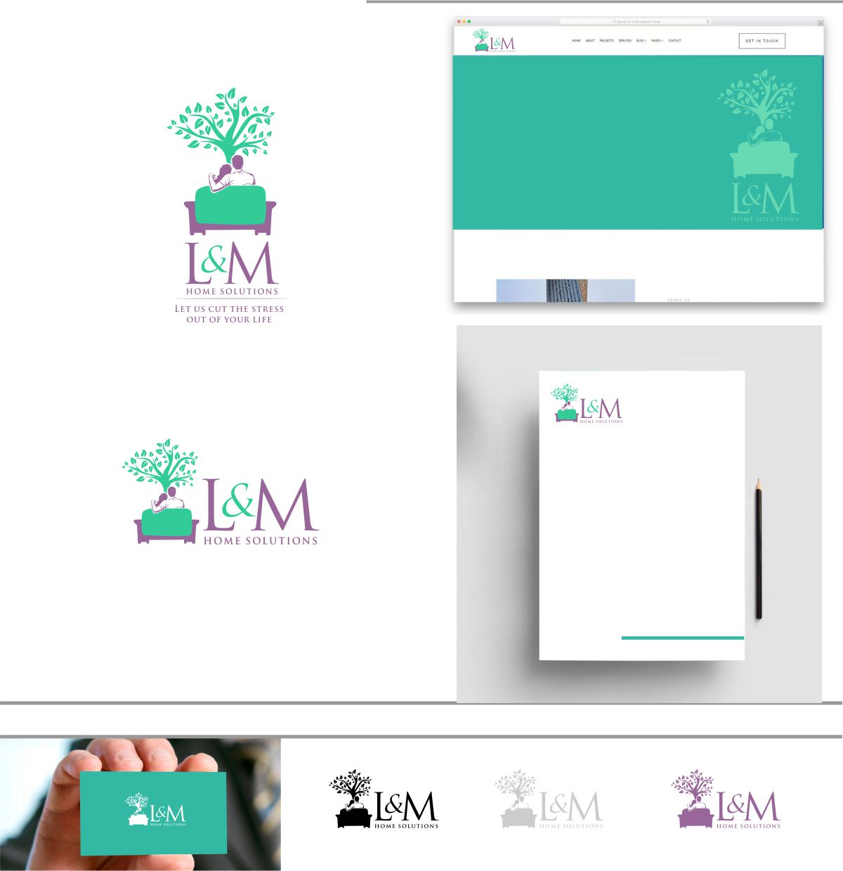 Diseño de Logo por DesignMX (Renan Mejia) para L&M Home Solutions  | Diseño #25750946