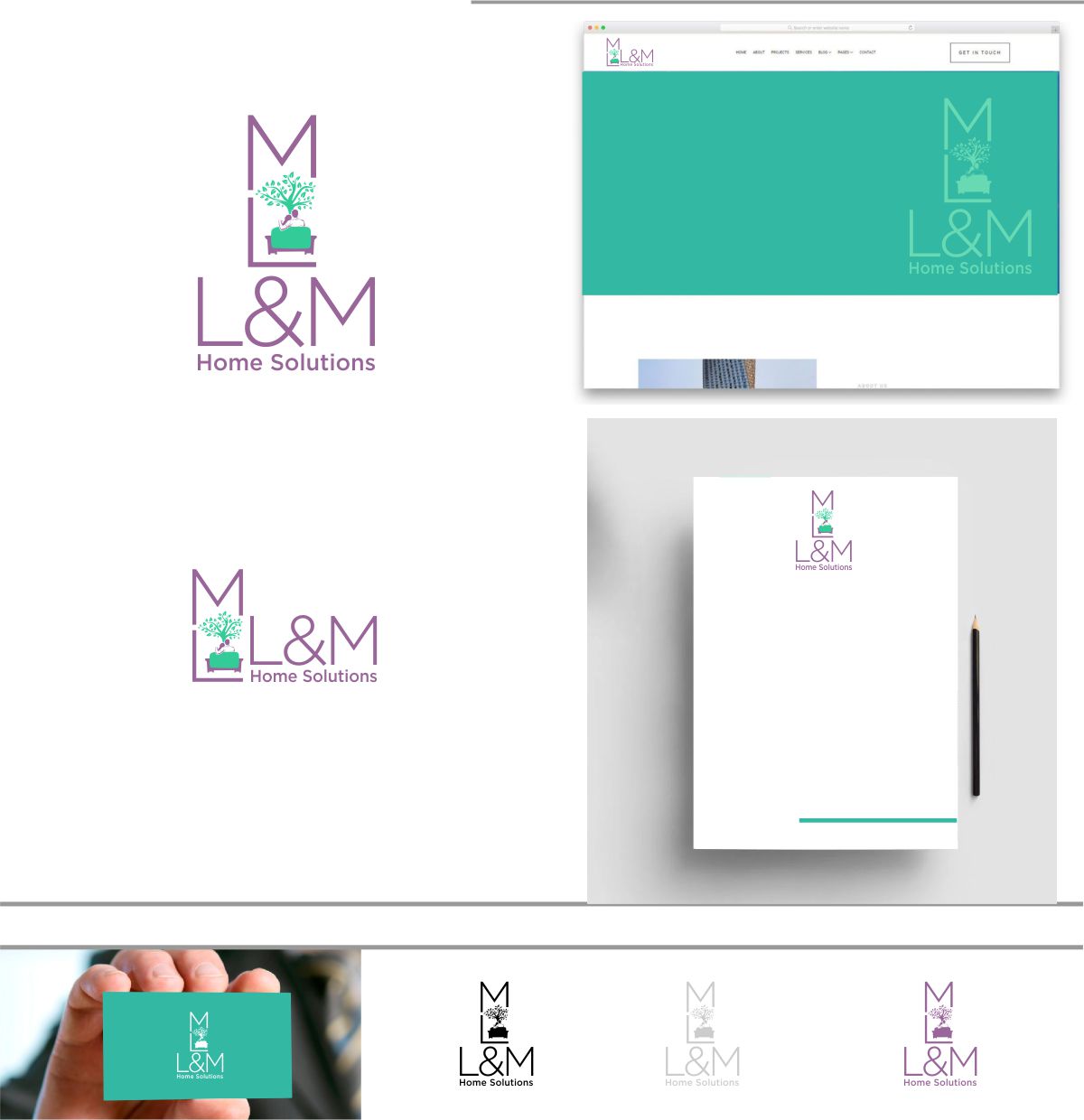 Diseño de Logo por DesignMX (Renan Mejia) para L&M Home Solutions  | Diseño #25750947