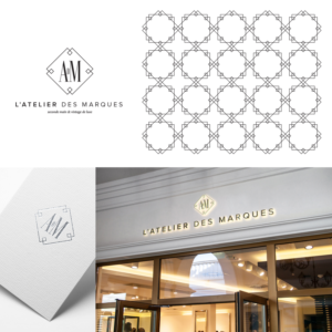 L'Atelier des Marques  /  Seconde main & vintage de luxe | Logo Design by rls