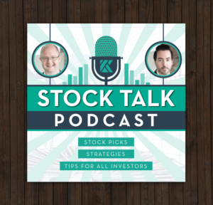 Title - Stock Talk Podcast.  Tagline - Stock Picks, Strategies & Tips For All Investors | Podcast-Design von Rickyy