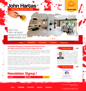 Website for Painting Company | Diseño Wordpress por webwinner