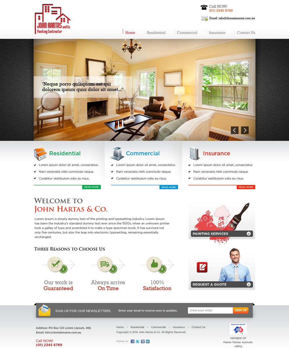 Wordpress Design by Mayank Patel for this project | Design #743280