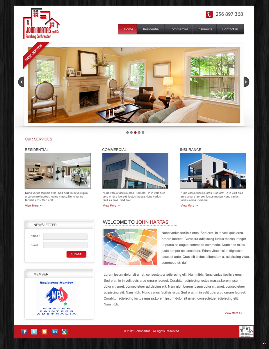 Wordpress Design by pb for this project | Design #732975