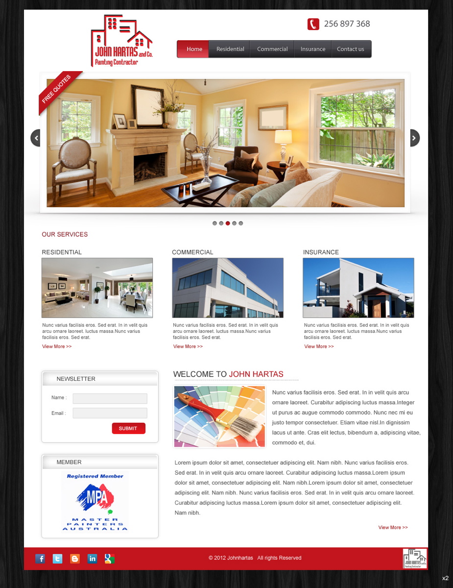 Wordpress Design by pb for this project | Design #734548