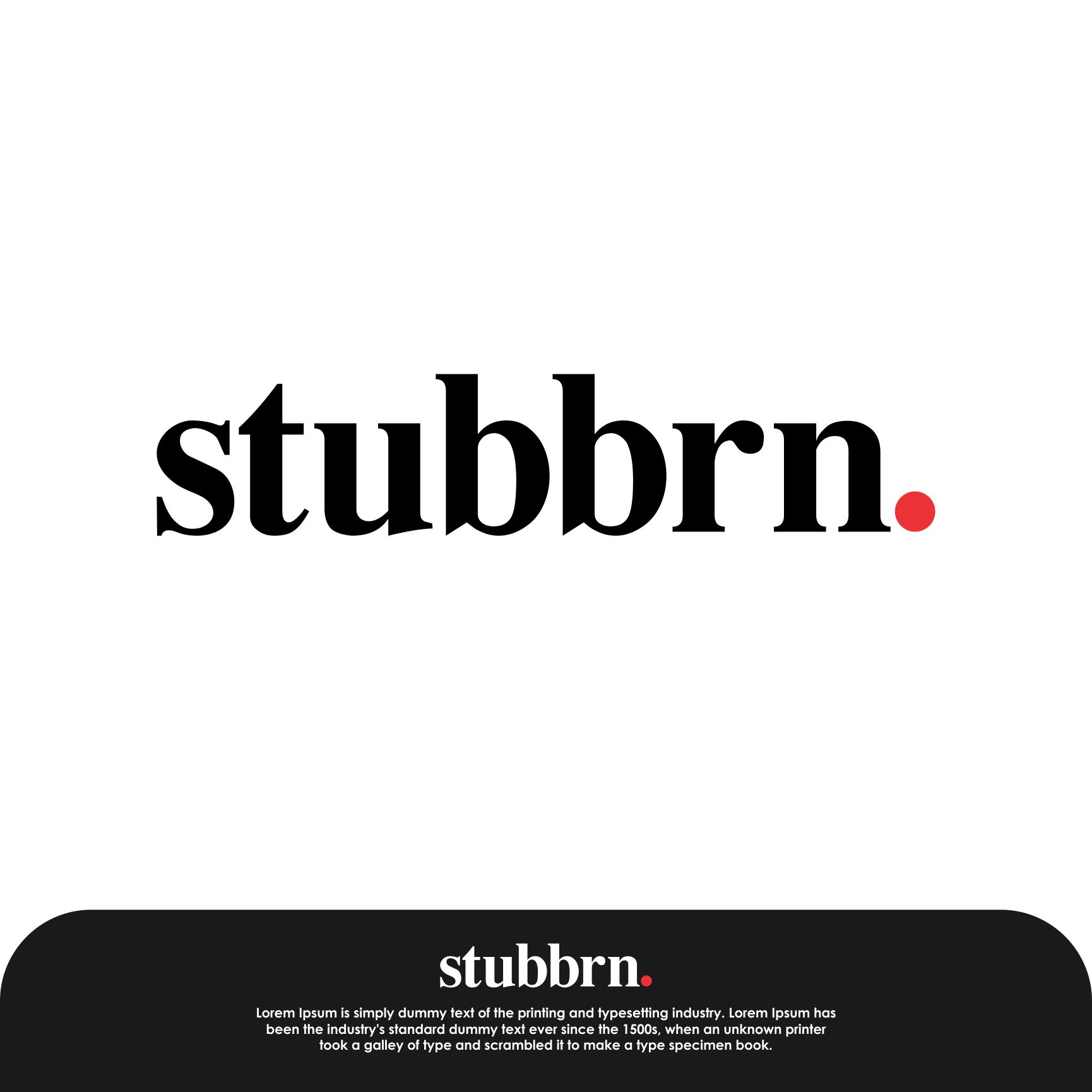Logo-Design von aidea19 für Stubbrn | Design #25728045