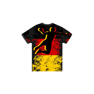 Handball T-Shirt in den Farben schwarz, rot, Gold Fanshirt für den Deutschen Handball | Diseño de Camiseta por A10