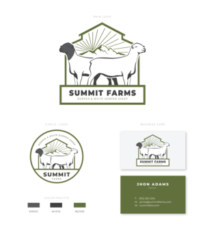 Summit Farms  Dorper & White Dorper Sheep | Logo Design by yudaharv
