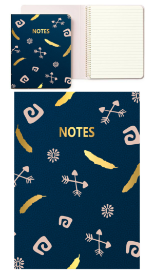 Notebook cover design for new launch friendship hamper | Diseño de portada de libro por edge design
