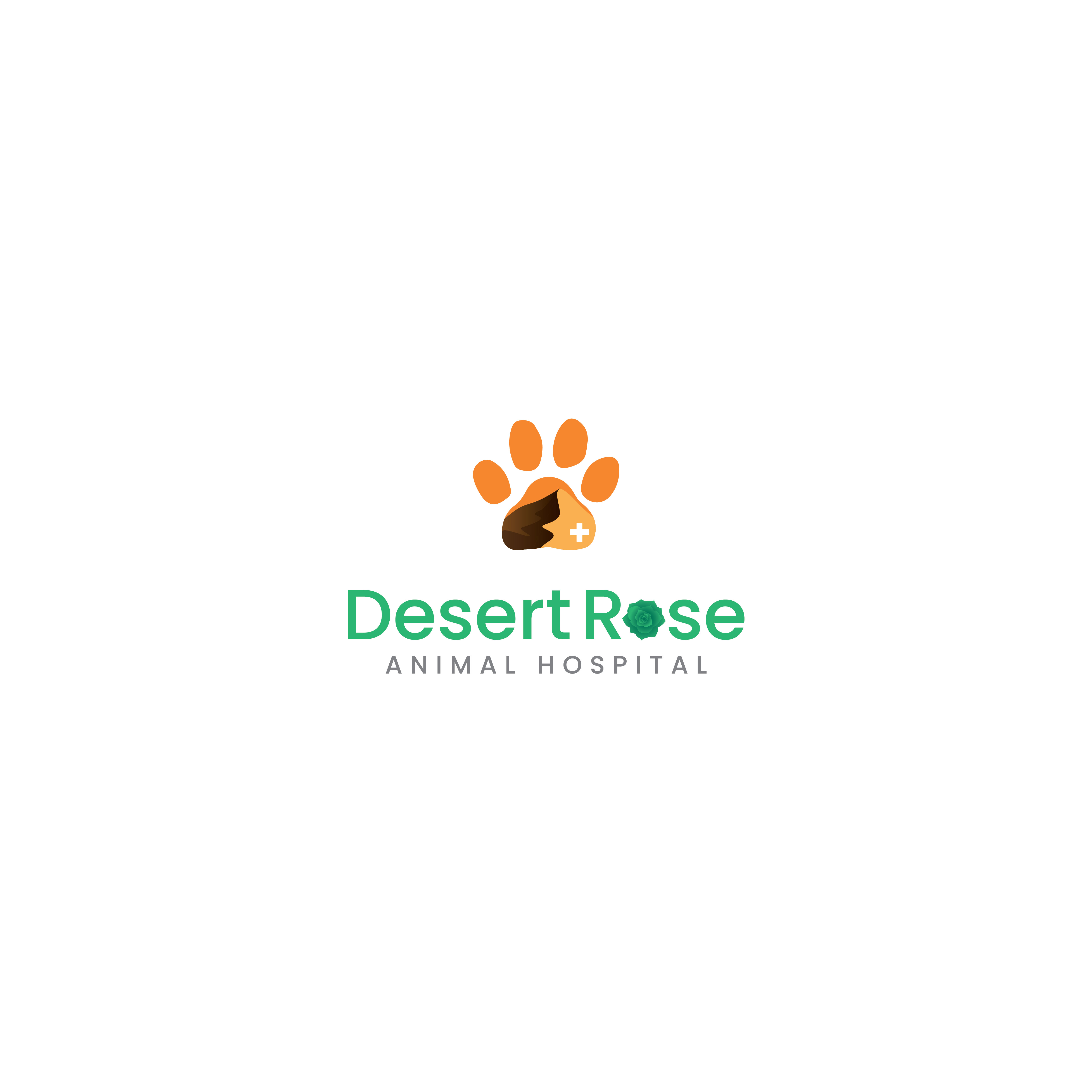 Colorful, Bold Logo Design for Desert Rose Animal Hospital by ...