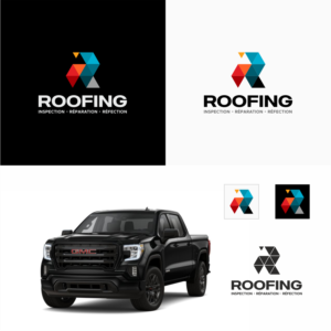 2020 GMC Sierra 1500 Elevation Black Roofing contractor company | Car Wrap Design by Sibyle