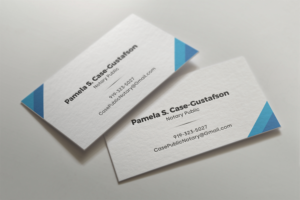 High End Notary Service Business Card Design | Business Card Design by HYPdesign
