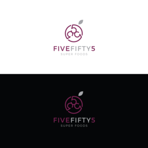 FiveFifty5 Super Foods or 555 Super Foods | Logo Design by Rii