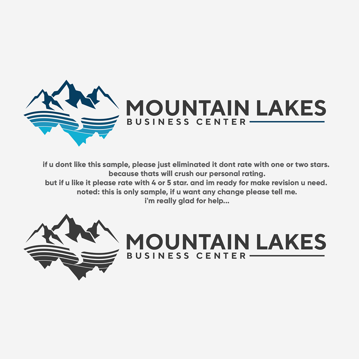 Logo-Design von IdentsArt für Mountain Lakes Business Center | Design #25734017