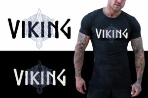Create a Simple and Bold Viking T-Shirt Design