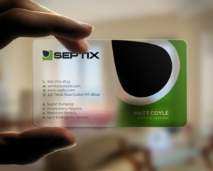 Business Card needed for Septix, a growing Septic Service company | Visitenkarten-Design von chandrayaan.creative