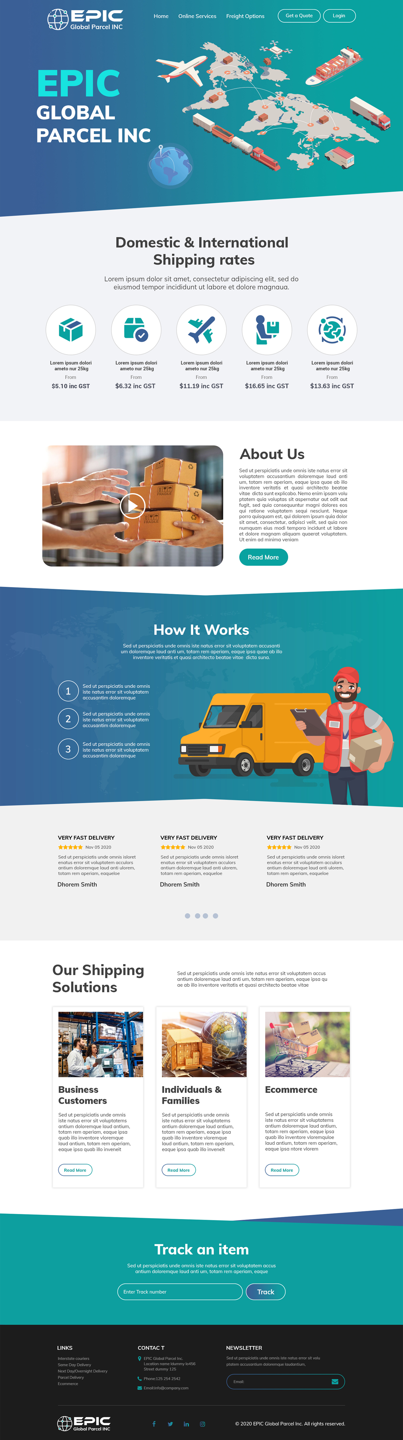 Web Design by MAHABA for Epic Global Inc | Design #25742872