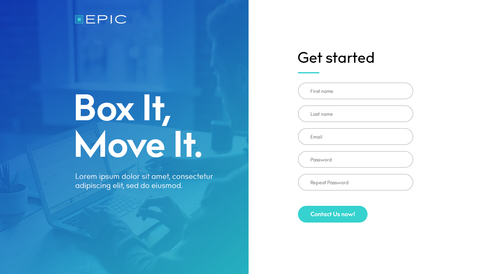Web-Design von Techvolte für Epic Global Inc | Design #25776755