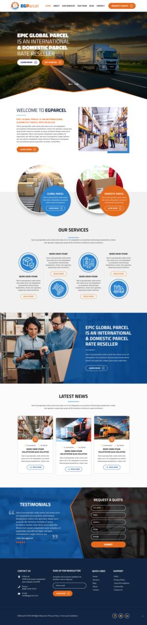 Web-Design von pb für Epic Global Inc | Design: #25743289