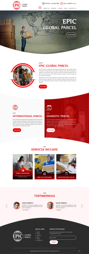 Web-Design von pb für Epic Global Inc | Design: #25743291