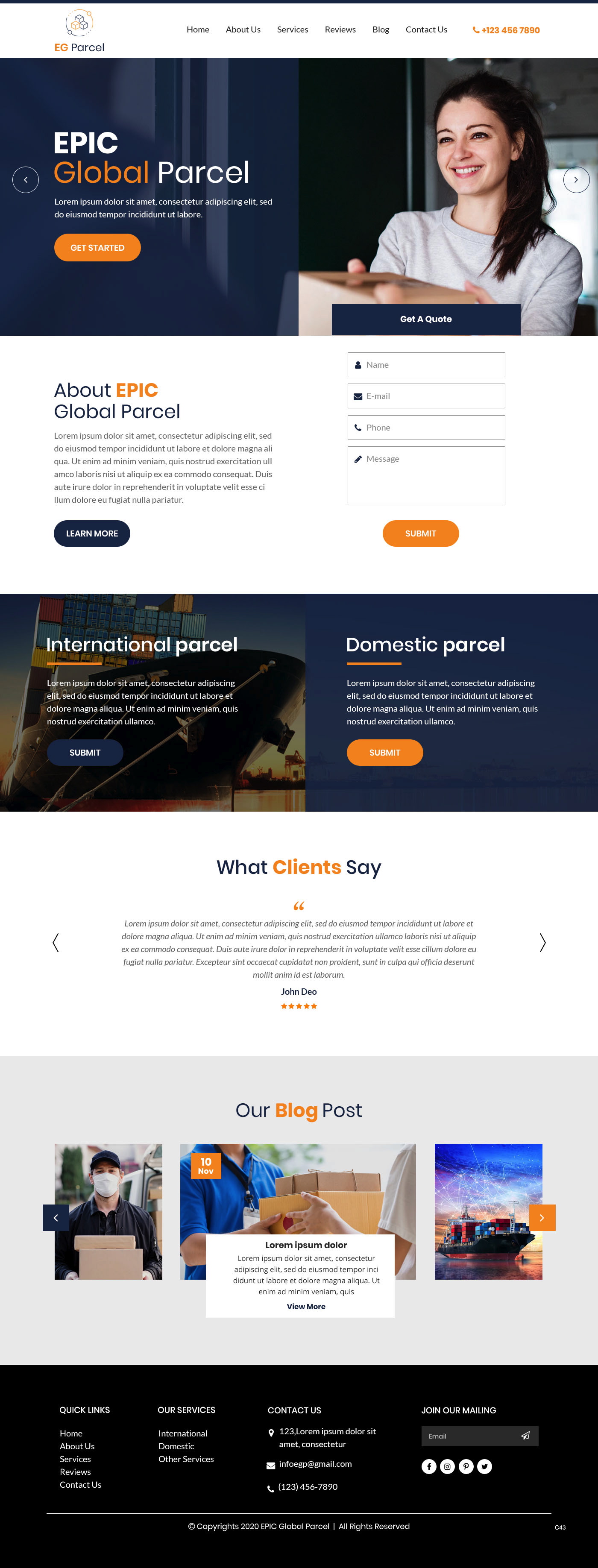 Web Design par pb pour Epic Global Inc | Design #25743293