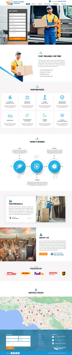 EPIC Global Parcel | Web-Design von Titan Eagle