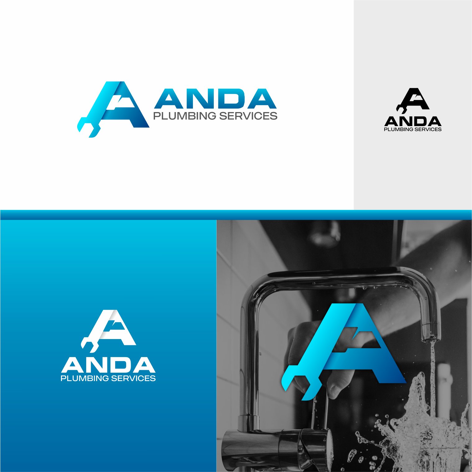 Logo-Design von Sibyle für Anda plumbing services | Design #25742298