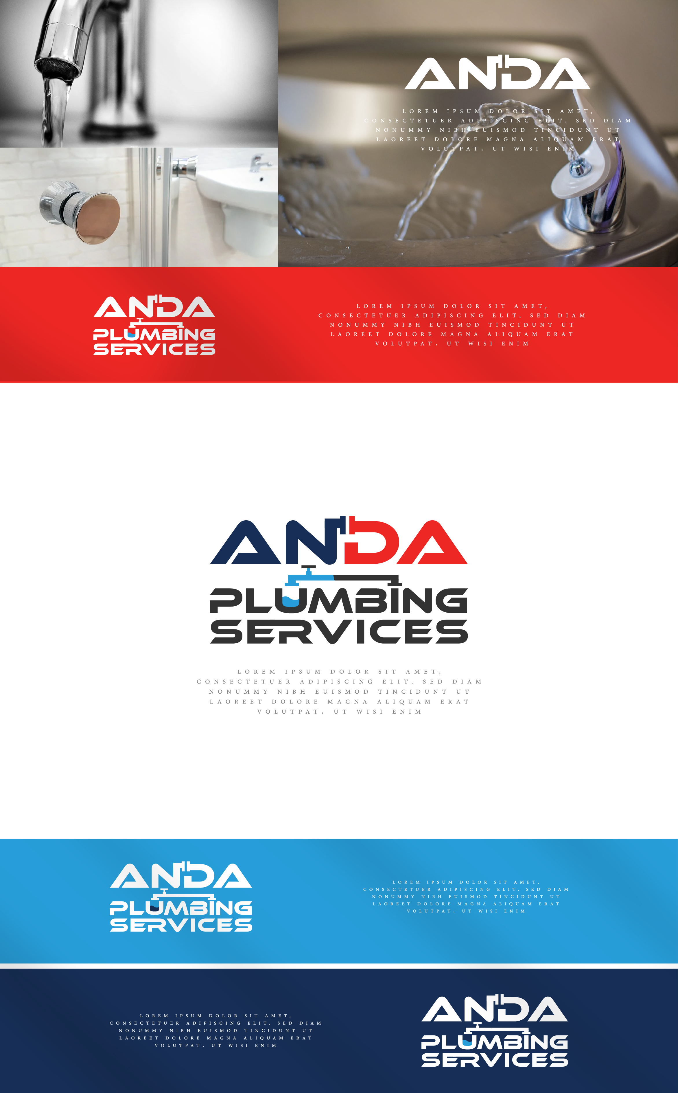 Logo Design by Abdelrahman Ali for Anda plumbing services | Design #25747792
