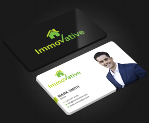 Visitenkarten Immobilienfirma | Diseño de Tarjeta de Presentación por Uttom 2
