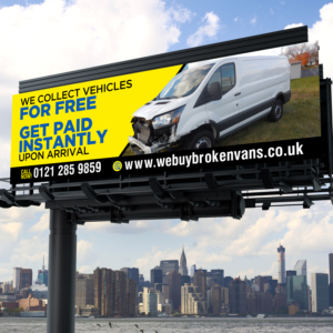 Werbetafel-Design von Designers Hub für Webuybrokenvans | Design: #25762247