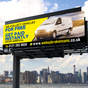 Werbetafel-Design von Designers Hub für Webuybrokenvans | Design: #25762469