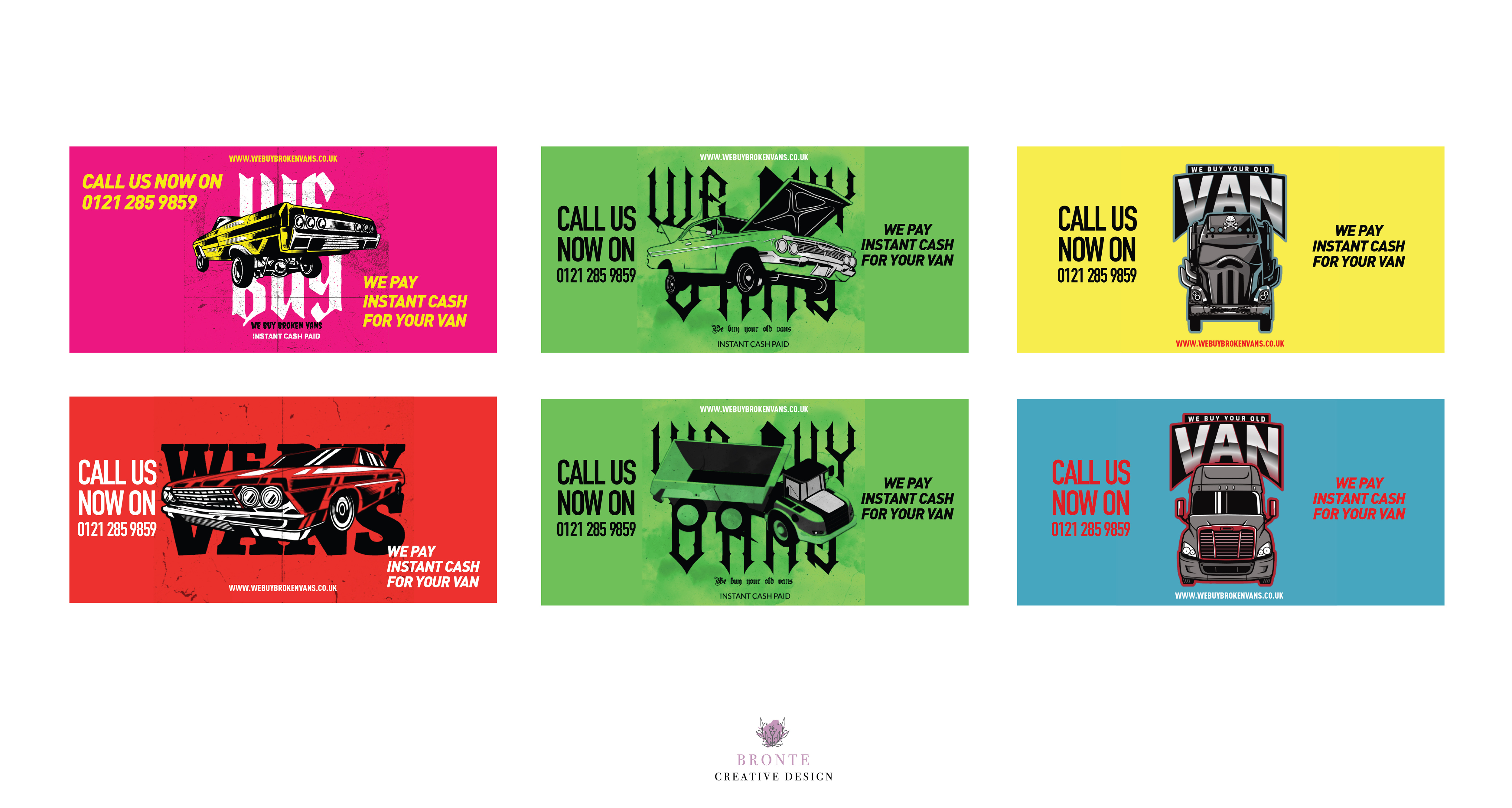 Werbetafel-Design von Bronte Creative Design für Webuybrokenvans | Design #25743636