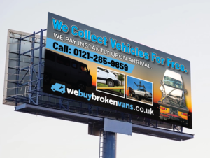 Werbetafel-Design von Deziners Zone für Webuybrokenvans | Design: #25747366