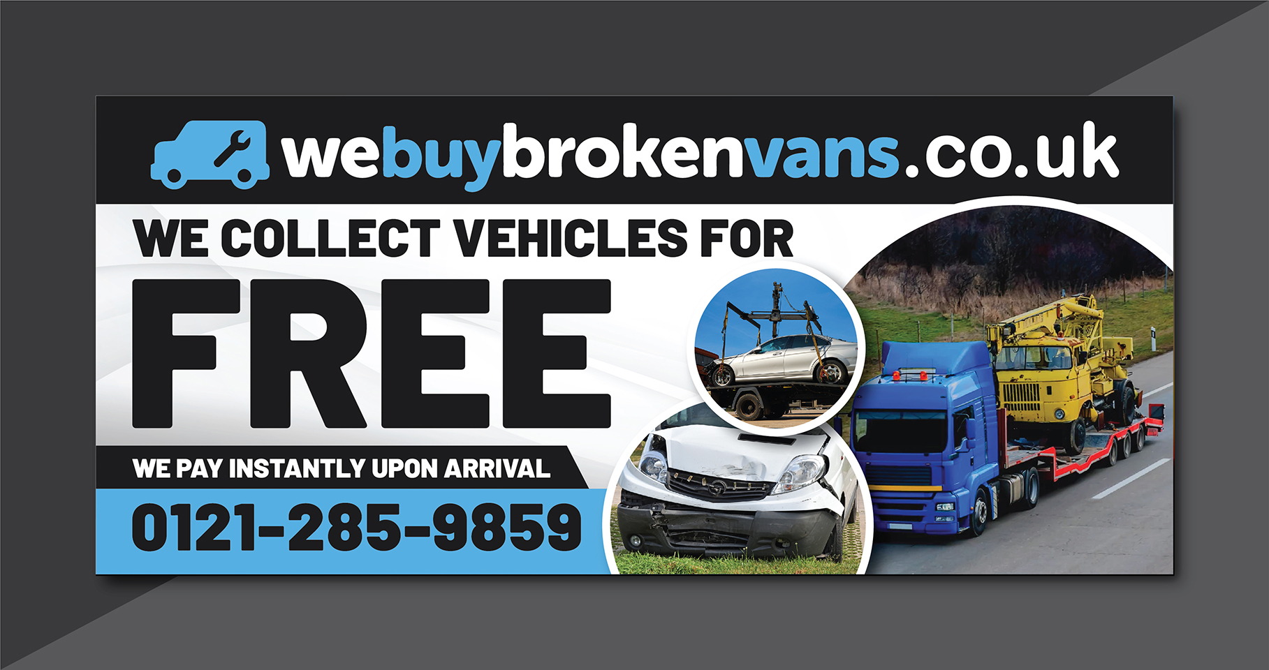 Billboard Design by Deziners Zone for Webuybrokenvans | Design #25747367