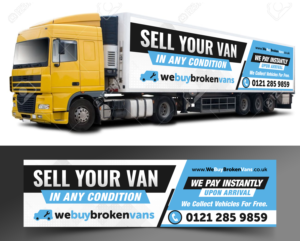 Werbetafel-Design von ecorokerz für Webuybrokenvans | Design: #25746266