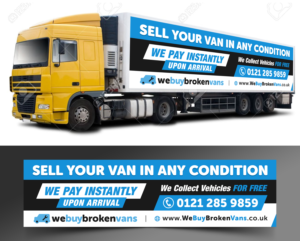 Werbetafel-Design von ecorokerz für Webuybrokenvans | Design: #25746532