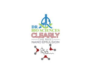 “DR Bio Sciences” under logo, “CLEARLY the best nano emulsion” | Diseño de Logo por Ochieng