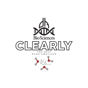 “DR Bio Sciences” under logo, “CLEARLY the best nano emulsion” | Logo Design by AinebAyoub