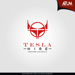 Tesla Hire WA | Logo Design by Atum Kreative™