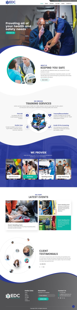 Medical Services company. Need a website that blows the competition out of the water | Web-Design von nzdesigners