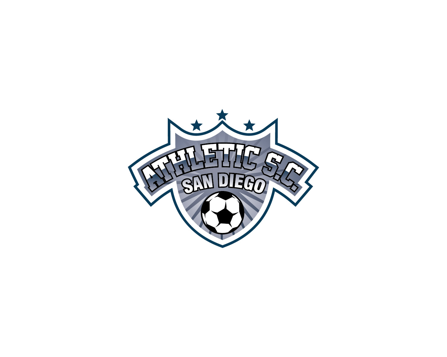 Logo Design by Isnah Logo for San Diego Athletic Soccer Club | Design #25748724