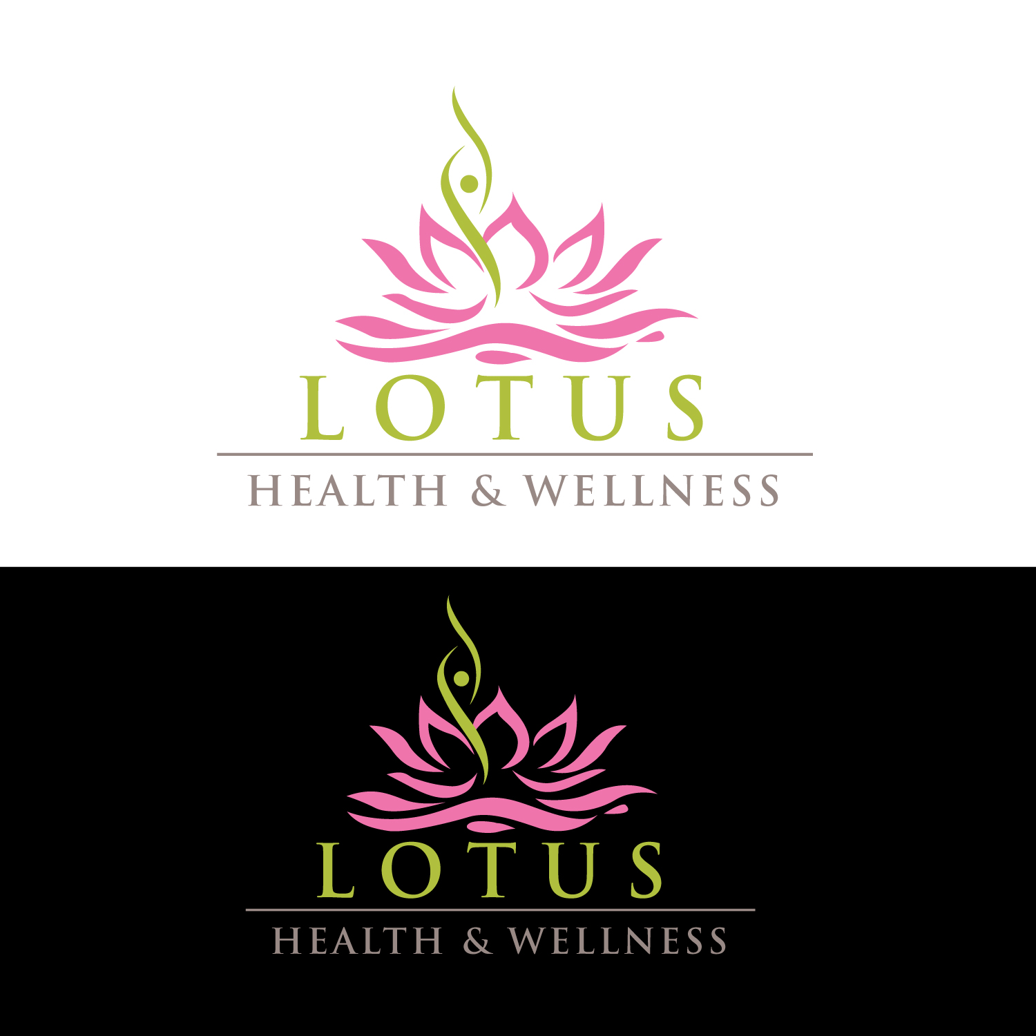 Elegant Modern Health And Wellness Logo Design For Lotus Health