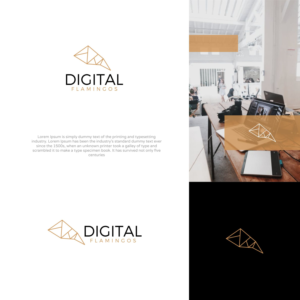 Digital Flamingos | Logo Design by Apple Dsigner