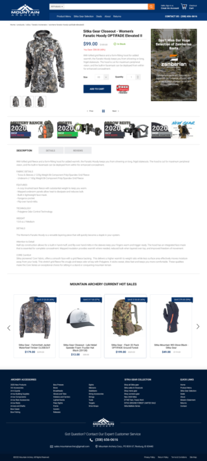 Outdoor Supply Company Web Design | Web-Design von Derek Media