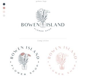 Bowen Island Flower Shop or BIFS | Logo Design by Birdcage