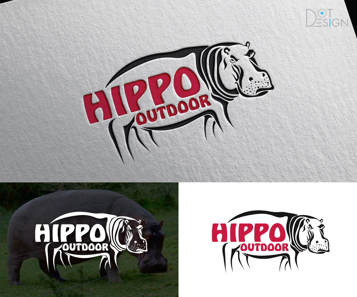 Logo Design by Dot Design 3 for Hippo Outdoor | Design #25759693