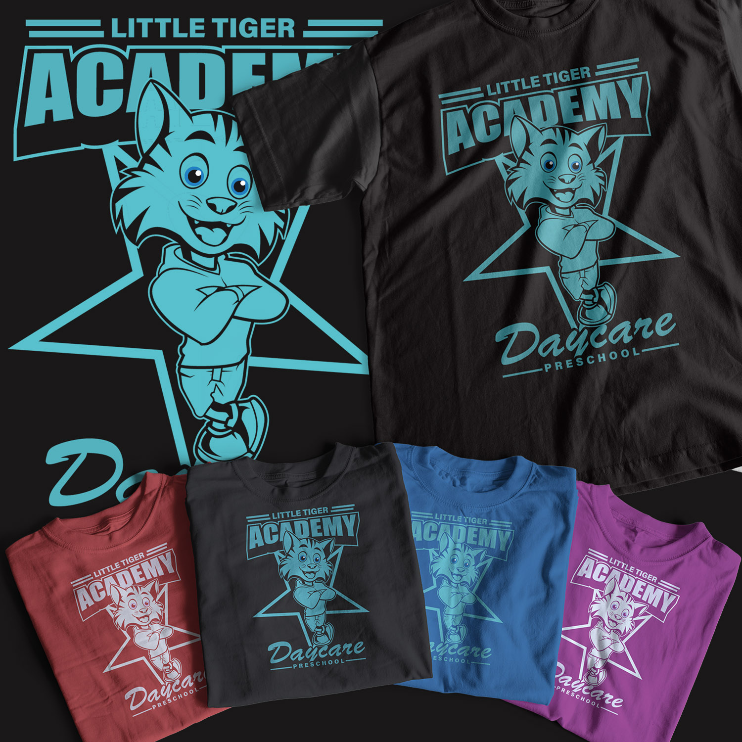 T-shirt Design by mekhfioui for Little Tiger Academy | Design #25794327